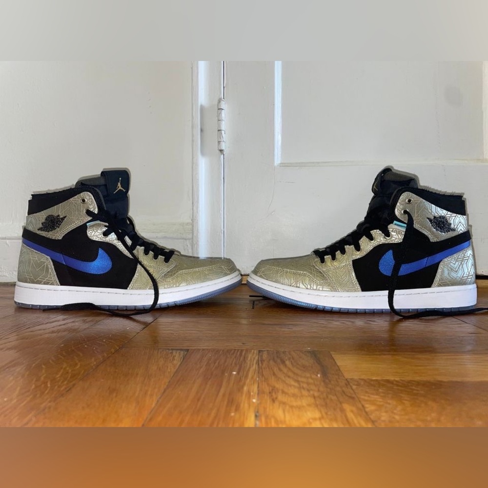 Men's Air Jordan 1 Zoom Comfort Gold Laser